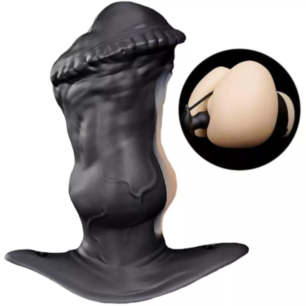 1.9" Diameter Thick Anal Plug ?Ipony?Strap-On Wearable Adjustable With Hands-Free Anal Training Set Sex Toy, Xl