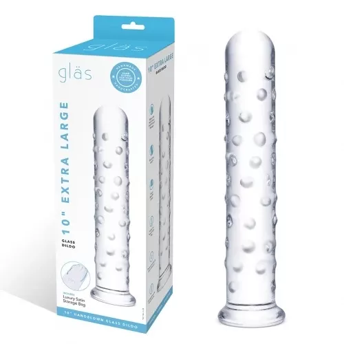 10-extra-large-glass-dildo 10" Extra Large Glass Dildo