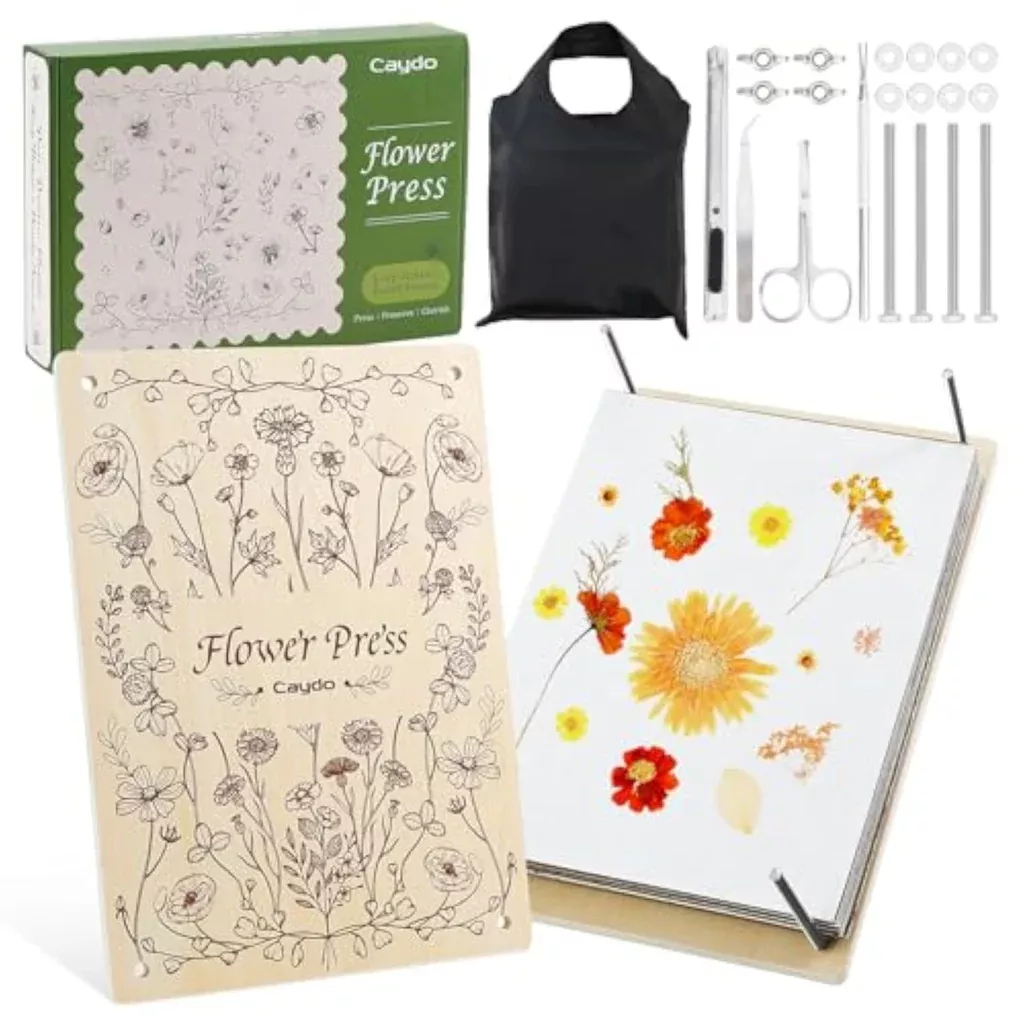 10-layer-wooden-flower-press-kit-diy-plant-press-bookmarks-flower-preservation 10-Layer Wooden Flower Press Kit, DIY Plant Press for Bookmarks & Flower Preservation