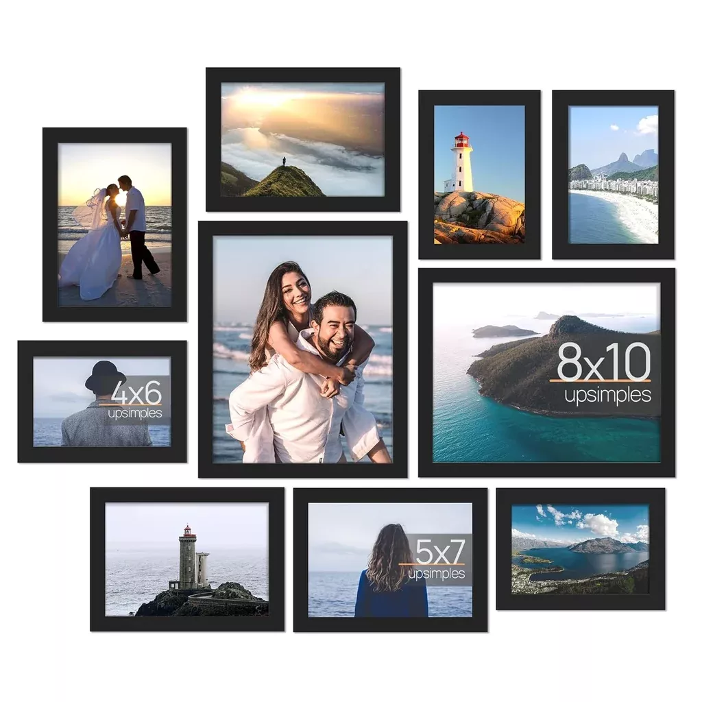10-pack-picture-frames-collage-wall-decor-gallery-wall-frame-set-wall-mou 10 Pack Picture Frames Collage Wall Decor, Gallery Wall Frame Set For Wall Mou