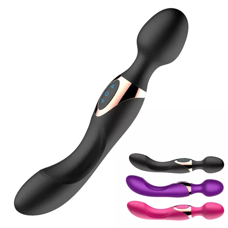 10-speed-powerful-big-magic-wand-body-massager-sex-toy-women-clitoris-g-spot-vib 10-Speed Powerful Big Magic Wand Body Massager Sex Toy For Women / Clitoris and G-Spot Vibrator
