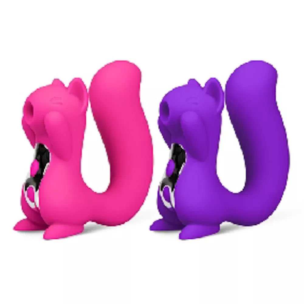 10-speed-silicone-squirrel-pink-purple-vibrator 10 Speed Silicone Squirrel Pink/Purple Vibrator