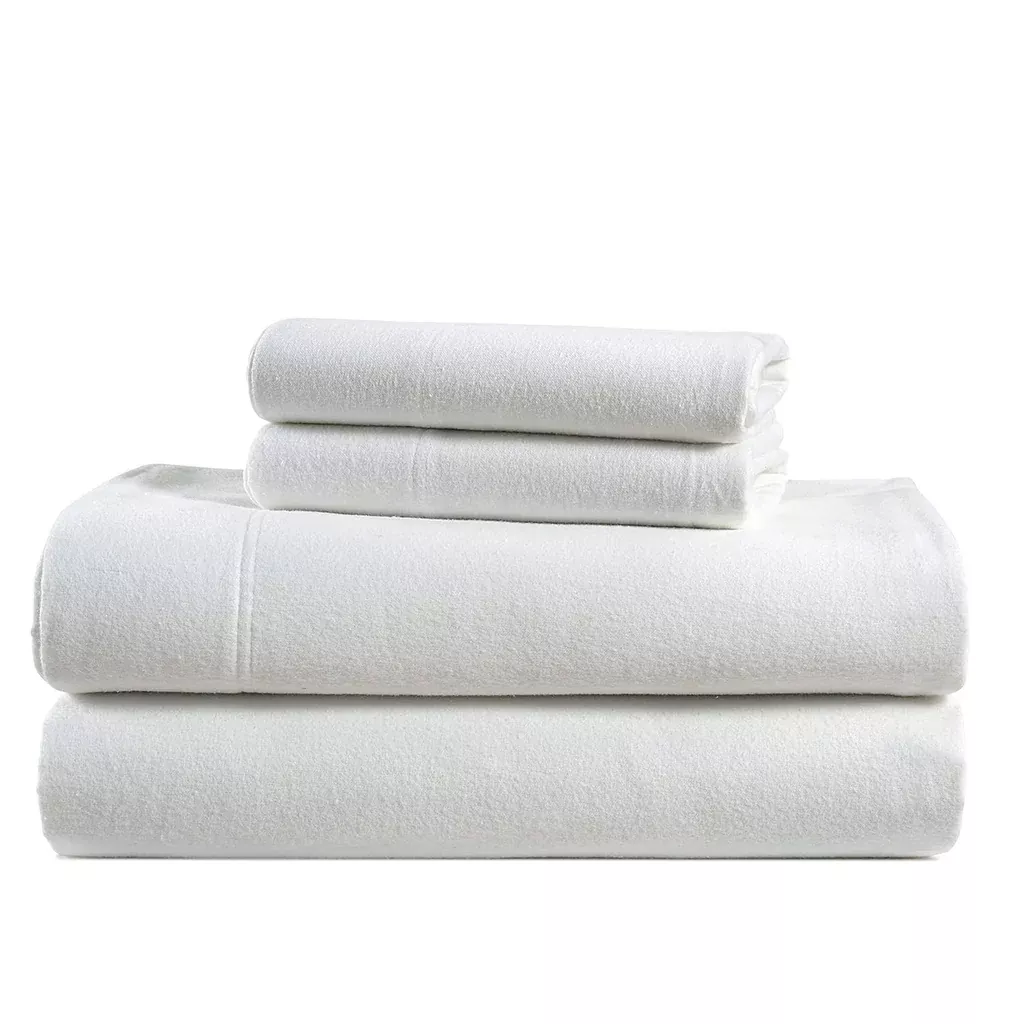 100-cotton-flannel-sheets-set-white-flannel-sheets-full-4-piece-bed-sheets 100% Cotton Flannel Sheets Set - White Flannel Sheets Full, 4-Piece Bed Sheets
