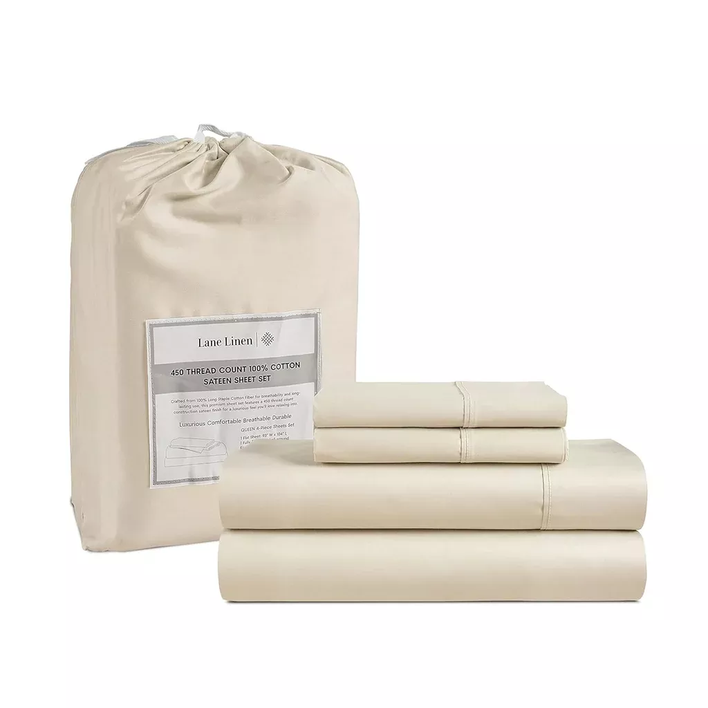 100-cotton-queen-sheet-set-4-pc-450-thread-count-sateen-weave-ultra-s 100% Cotton Queen Sheet Set (4 Pc) – 450 Thread Count – Sateen Weave – Ultra S