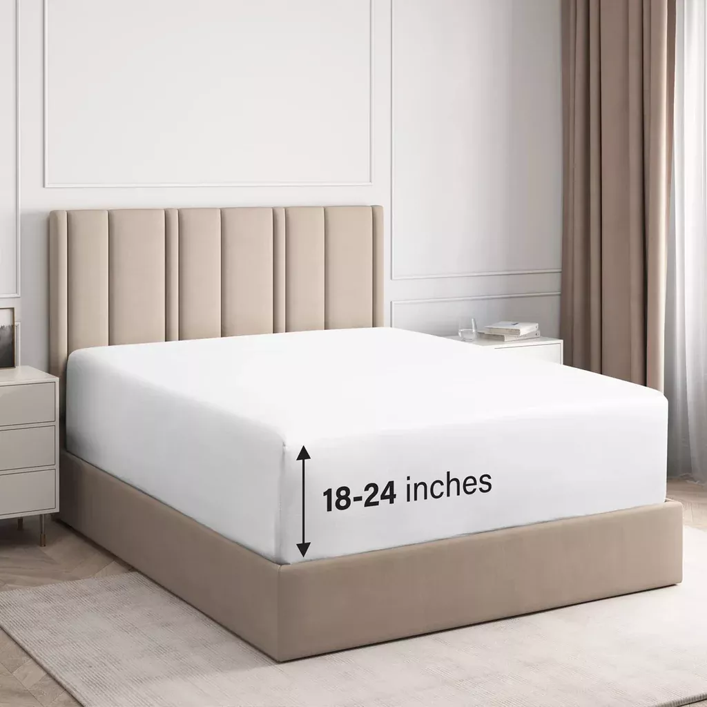 100-cotton-queen-sheets-up-to-24-extra-deep-pocket-breathable-cooling 100% Cotton Queen Sheets - Up To 24" Extra Deep Pocket - Breathable & Cooling