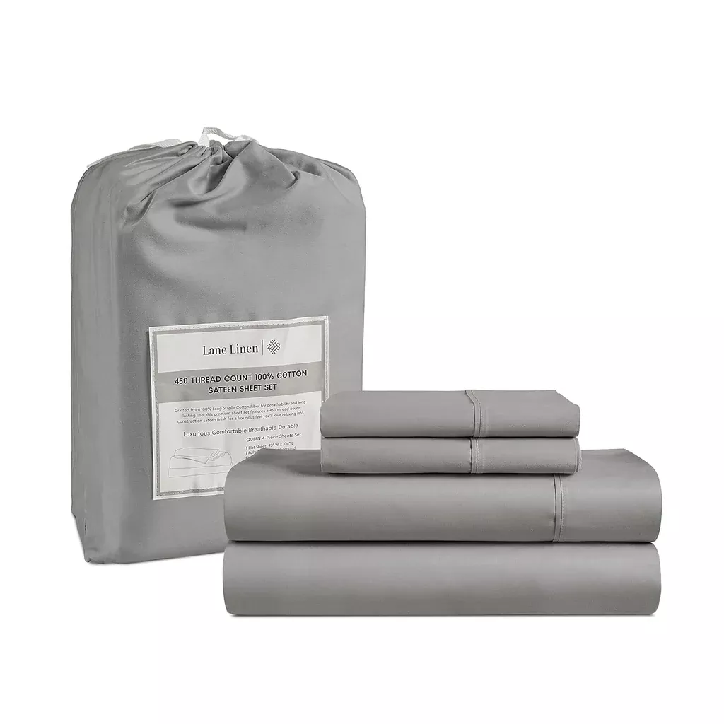 100-cotton-sheets-queen-size-bed-450-thread-sateen-4-pc-queen-sheet-set 100% Cotton Sheets For Queen Size Bed, 450 Thread Sateen 4 Pc Queen Sheet Set,