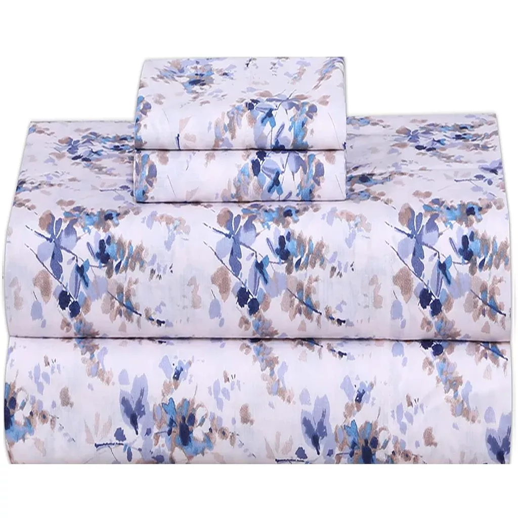 100-cotton-sheets-soft-breathable-queen-sheet-set-deep-pocket-queen-siz 100% Cotton Sheets - Soft & Breathable Queen Sheet Set - Deep Pocket Queen Siz