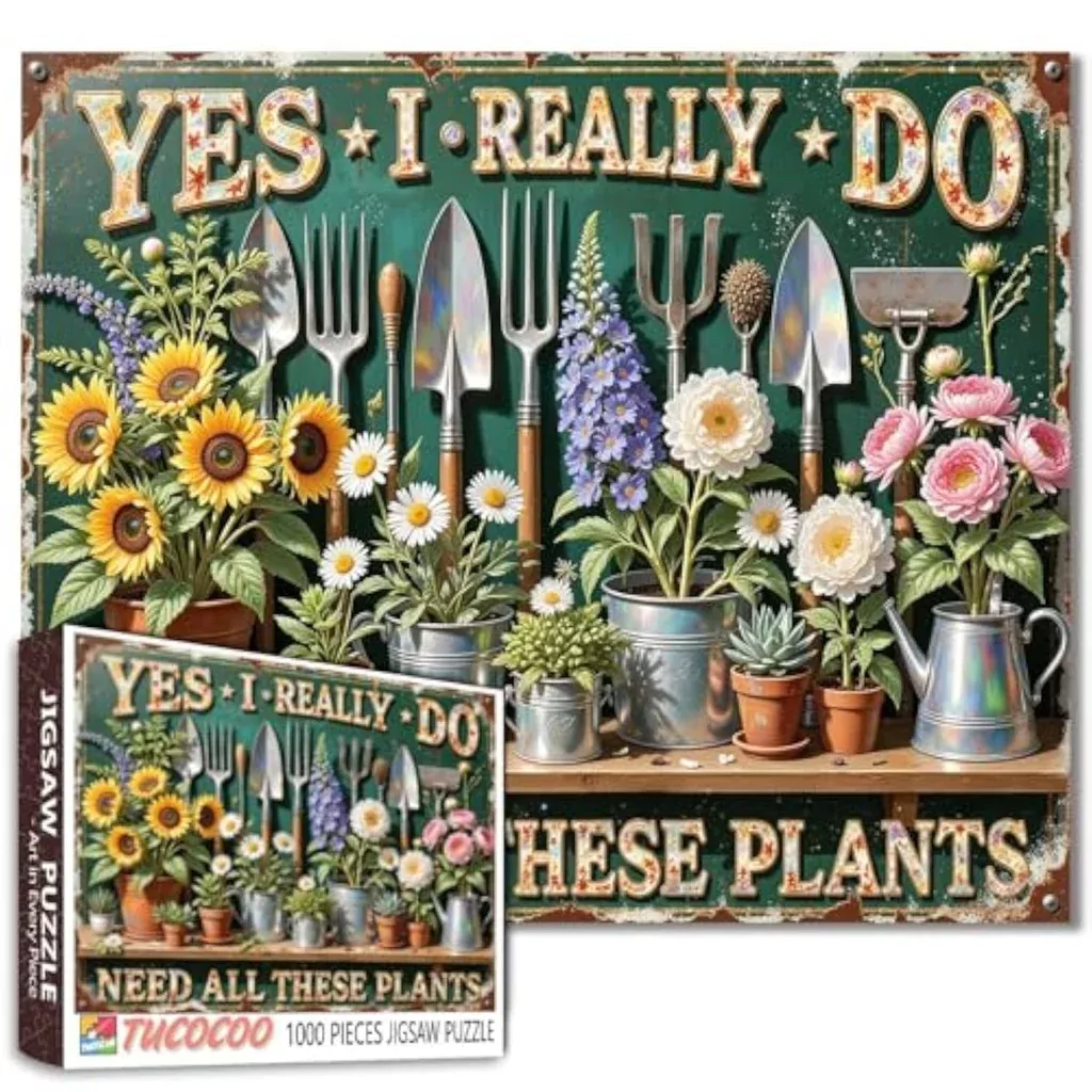 1000-piece-garden-jigsaw-puzzle-adults-19-7-x-27-6-inch-family-activity 1000 Piece Garden Jigsaw Puzzle for Adults, 19.7 x 27.6 Inch Family Activity