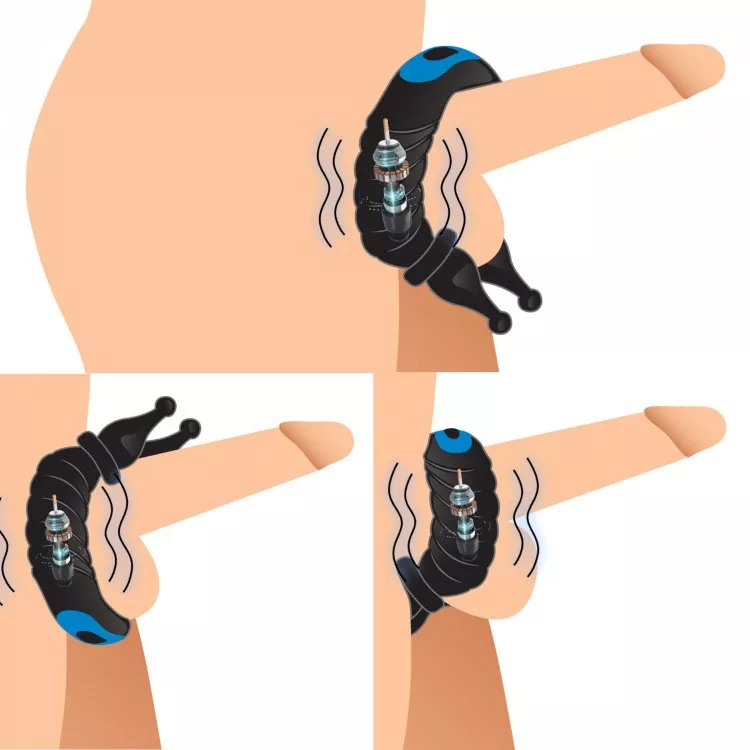 10x-cobra-dual-stimulation-silicone-vibrating-penis-ring 10X Cobra Dual Stimulation Silicone Vibrating Penis Ring