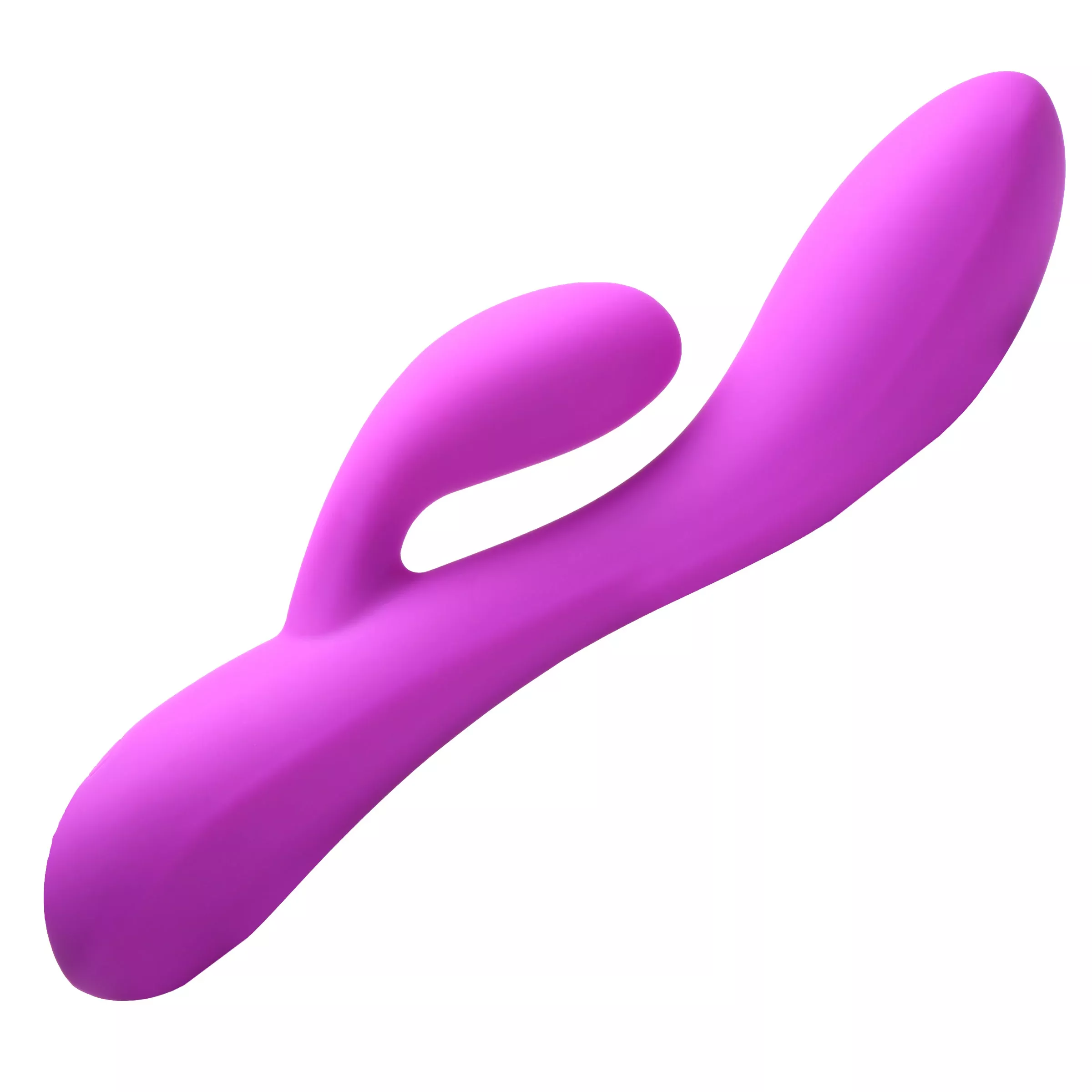 10x-flexible-silicone-rabbit-vibrator-purple 10X Flexible Silicone Rabbit Vibrator - Purple