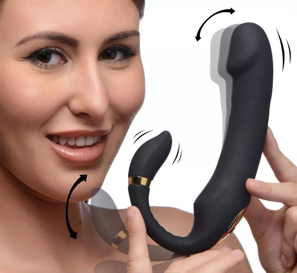 10x-pleasure-pose-come-hither-silicone-vibrator-with-poseable-clit-stimulator 10X Pleasure Pose Come Hither Silicone Vibrator with Poseable Clit Stimulator