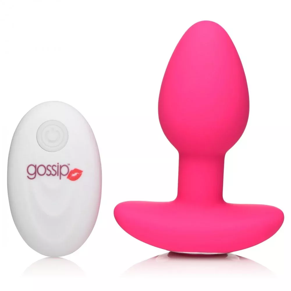 10x-pop-rocker-vibrating-silicone-plug-with-remote 10X Pop Rocker Vibrating Silicone Plug with Remote
