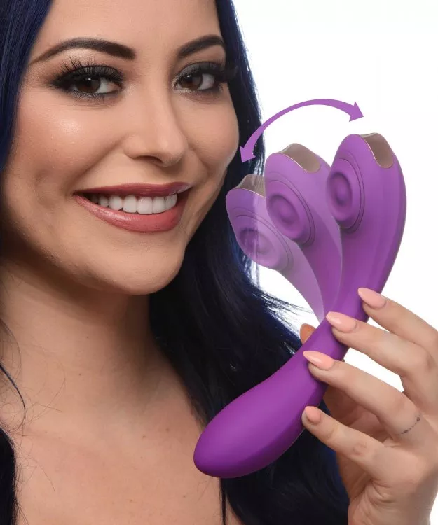 10x-pulsing-bendable-silicone-vibrator-purple 10X Pulsing Bendable Silicone Vibrator Purple