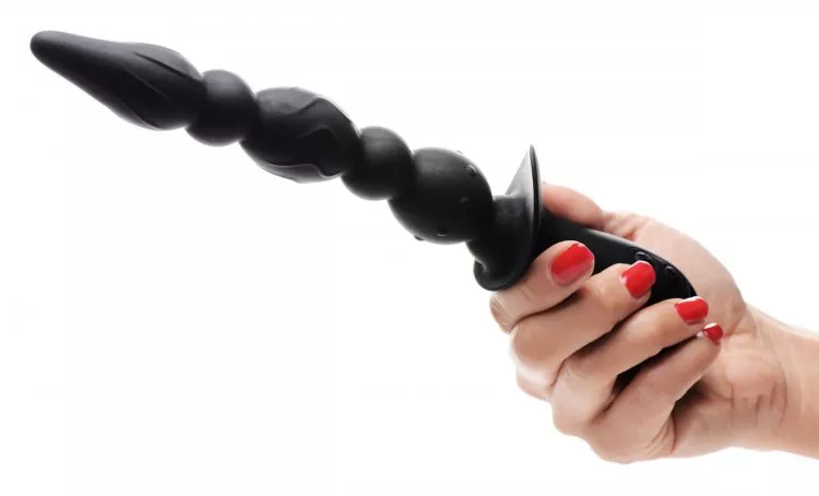 10x-triple-blast-rechargeable-silicone-vibrating-anal-beads 10X Triple-Blast Rechargeable Silicone Vibrating Anal Beads