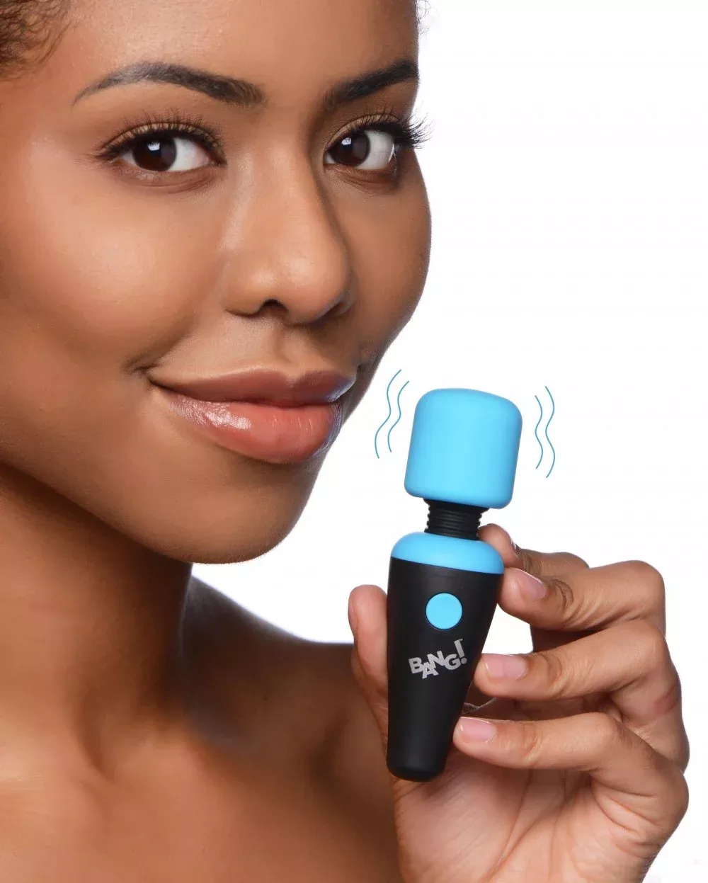 10x-ultra-powerful-silicone-mini-wand-blue 10X Ultra Powerful Silicone Mini Wand - Blue