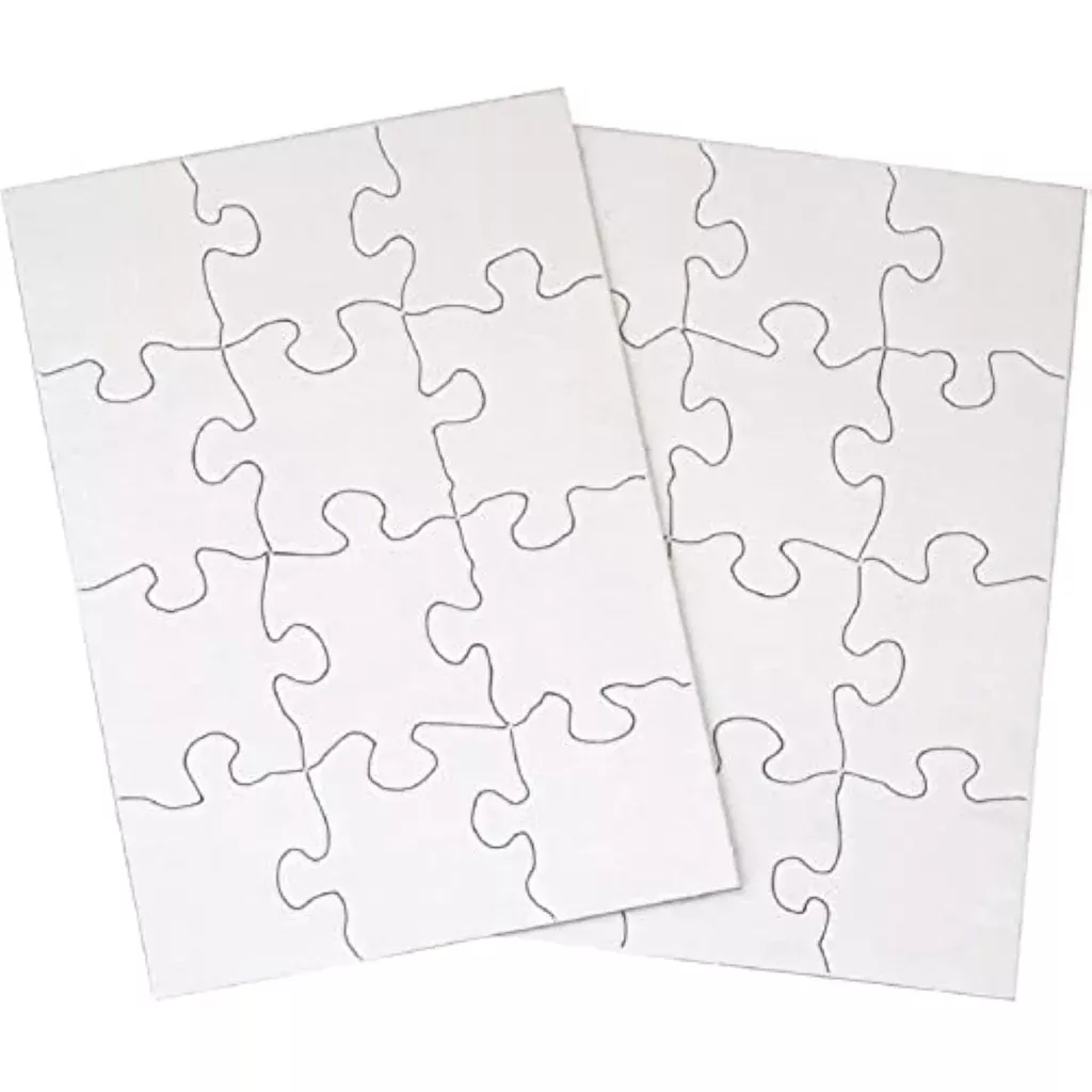 12-blank-jigsaw-puzzles-kids-arts-crafts-5-5-x-8-inch-12-pieces-each-heavy-duty- 12 Blank Jigsaw Puzzles for Kids Arts and Crafts, 5.5 x 8 Inch, 12 Pieces Each, Heavy Duty Chipboard