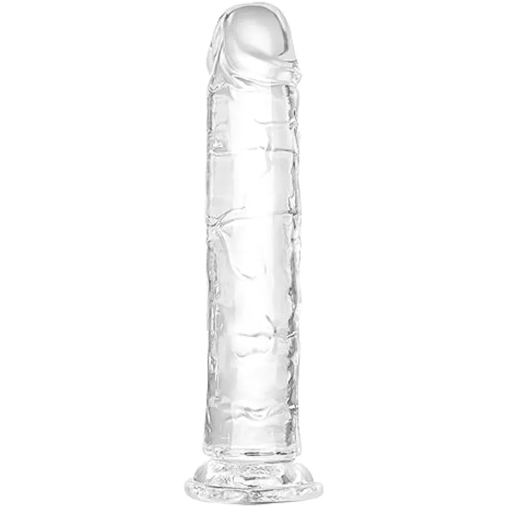 12-inch-huge-thick-clear-dildo-lifelike-fake-penis-g-spot-stimulator-hand-free-p 12 Inch Huge Thick Clear Dildo ?Lifelike Fake Penis G Spot Stimulator For Hand-Free Play Vagina G-Spot Anal Simulate?Big Adult Sex Toys For Women & Men (Tpe-12)