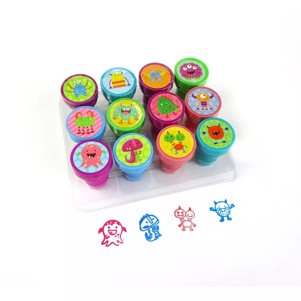 12-pcs-monster-stamp-kit-kids 12 Pcs Monster Stamp Kit for Kids