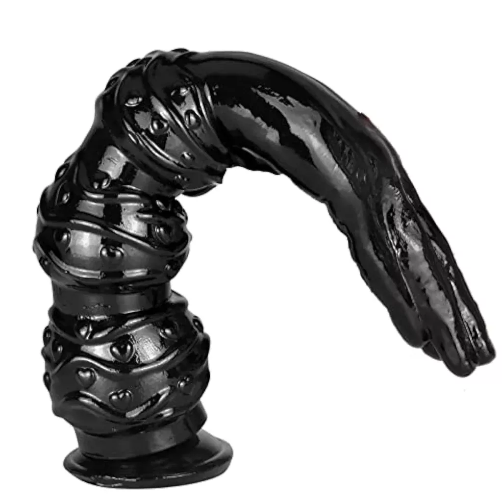 14-6-inch-extra-long-anal-plug-dildo-with-suction-cup-flexible-butt-plug 14.6 Inch Extra Long Anal Plug Dildo with Suction Cup and Flexible Butt Plug