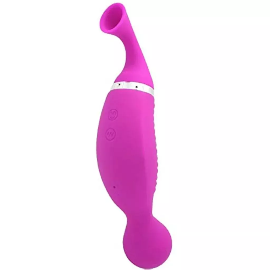 2-in-1-clit-sucker-g-spot-vibrator-sex-toys-women-clitoral-suction-g-spot-vibrat 2-In-1 Clit Sucker And G-Spot Vibrator | Sex Toys For Women | Clitoral Suction | G-Spot Vibration | Waterproof Vibe | Hypoallergenic Silicone | Rechargeable | 24 Function | Mimics Oral Sex