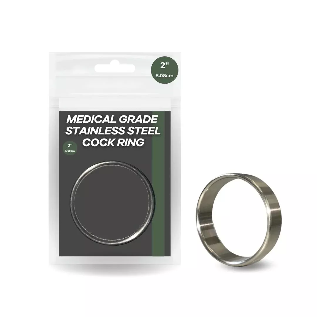 2" Medical Grade Stainless Steel Cock Rings