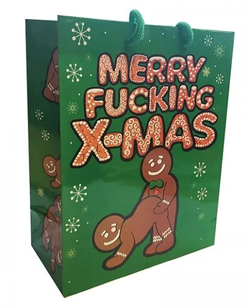 2-pcs-merry-f-cking-christmas-gingerbread-gift-bag-novelty-gift-bag 2 Pcs Merry F*cking Christmas Gingerbread Gift Bag - Novelty Gift Bag