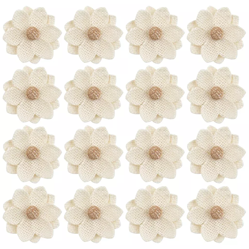 20-pack-handmade-burlap-flowers-natural-burlap-rose-rustic-flower-burlap-ros , 20 Pack Handmade Burlap Flowers Natural Burlap Rose Rustic Flower Burlap Ros