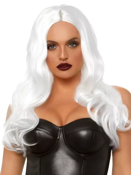 27-long-wavy-center-part-wig-white 27" Long Wavy Center Part Wig - White