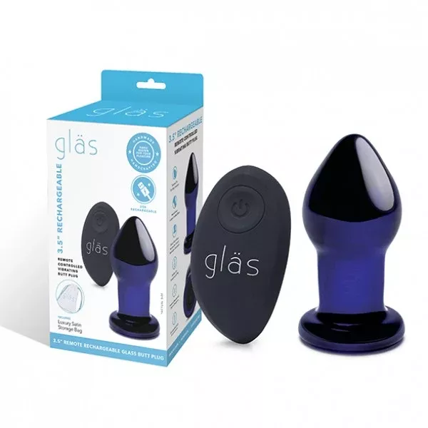 3-5-rechargeable-remote-controlled-vibrating-butt-plug 3.5" RECHARGEABLE REMOTE CONTROLLED VIBRATING BUTT PLUG