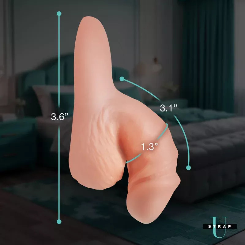 3-6-silicone-packer-dildo-light 3.6" Silicone Packer Dildo - Light