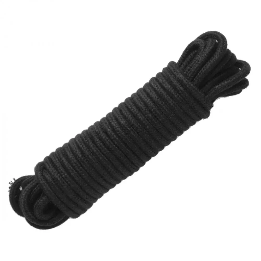 32-foot-cotton-bondage-rope-black 32 Foot Cotton Bondage Rope - Black