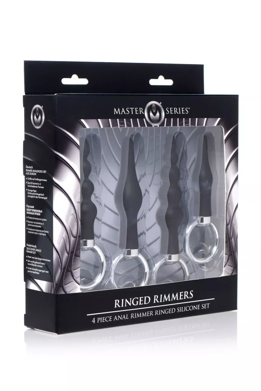 4-piece-silicone-anal-ringed-rimmer-set 4 Piece Silicone Anal Ringed Rimmer Set