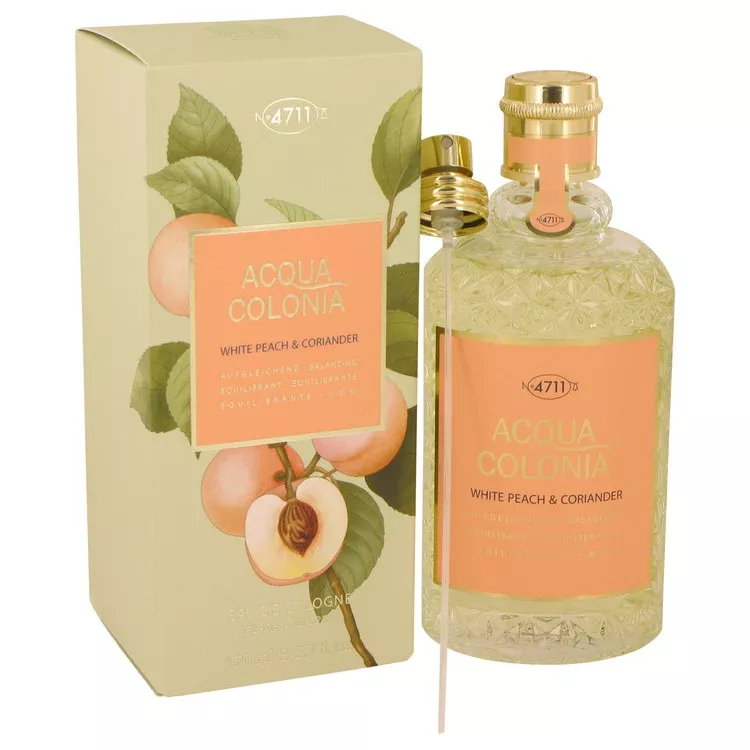 4711-acqua-colonia-white-peach-coriander-by-maurer-wirtz-eau-de-cologne-spray-un 4711 Acqua Colonia White Peach & Coriander by Maurer & Wirtz Eau De Cologne Spray (Unisex) 5.7 oz for Women