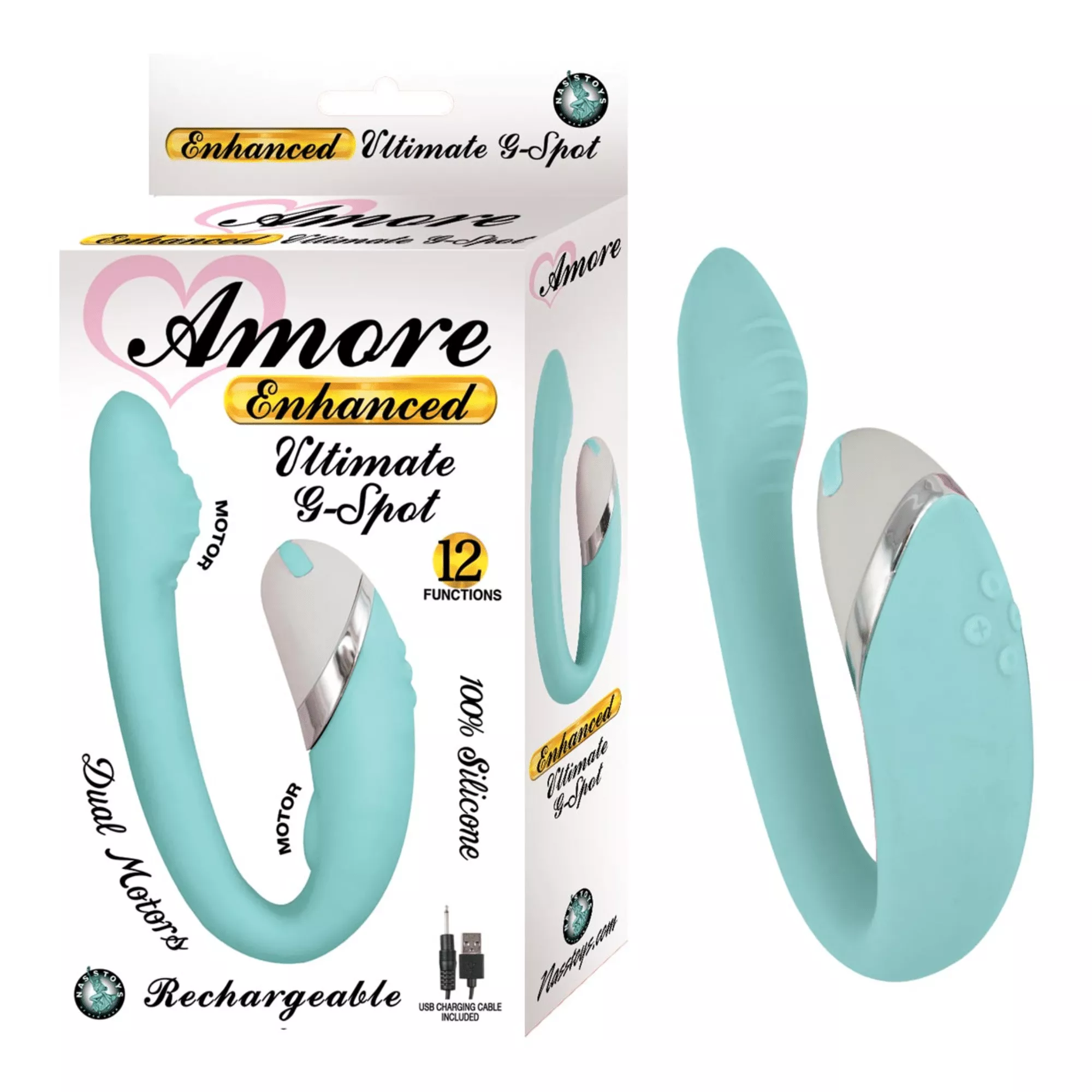 5-inch-amore-enhanced-ultimate-g-spot-dual-motors-rechargeable-silicone-vibrator 5 Inch Amore Enhanced Ultimate G-Spot Dual Motors Rechargeable Silicone Vibrator