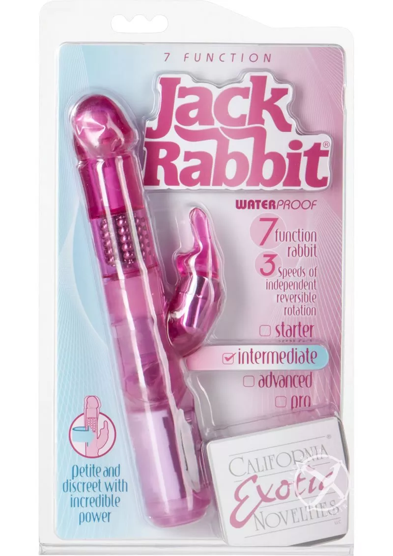 7 Function Jack Rabbit Vibrator Waterproof Pink 4.75 Inch