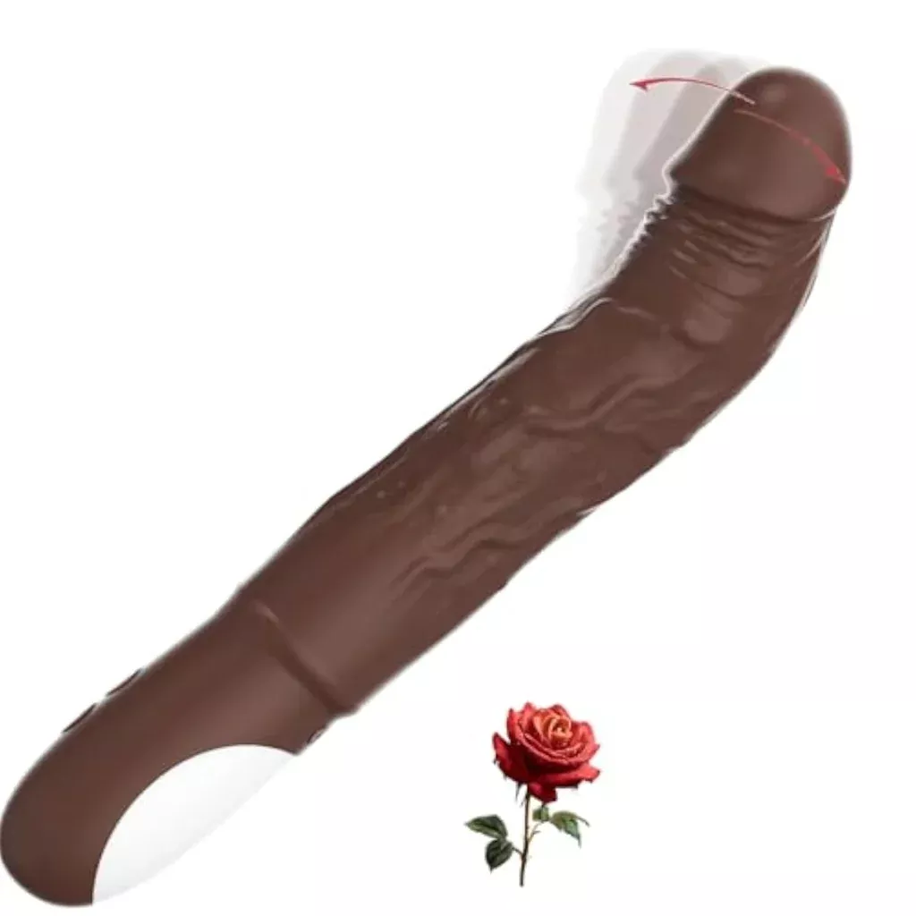 9-inch-realistic-silicone-dildo-g-spot-stimulation-with-7-vibrating-modes 9 Inch Realistic Silicone Dildo for G Spot Stimulation with 7 Vibrating Modes