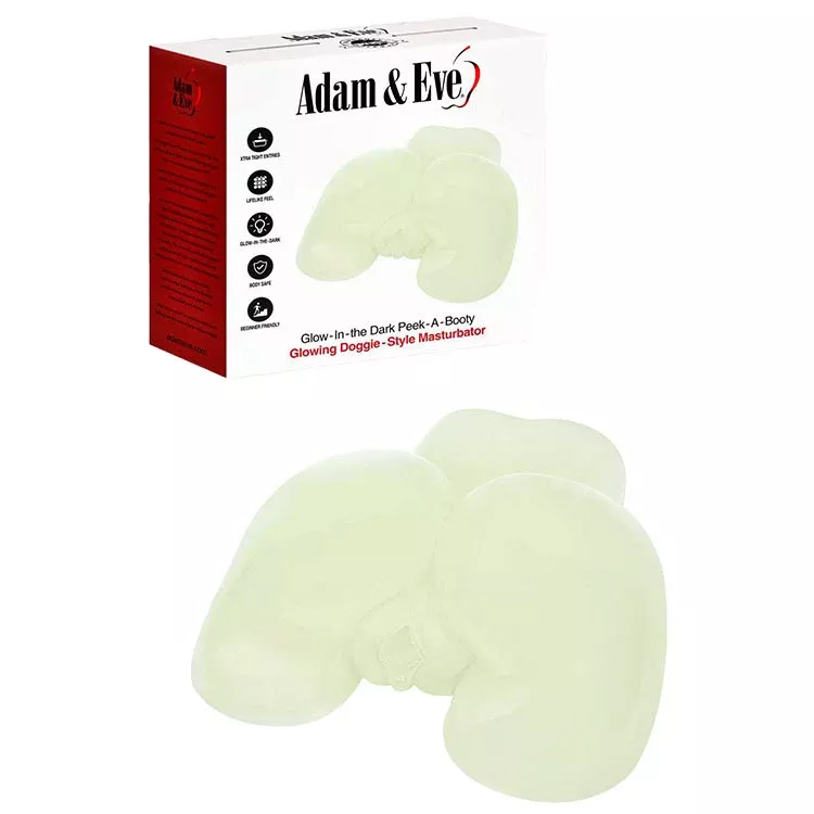adam-eve-glow-in-dark-peek-booty-glow-in-dark-doggy-style-mini-masturbator Adam & Eve GLOW IN THE DARK PEEK-A-BOOTY - Glow In Dark Doggy Style Mini Masturbator
