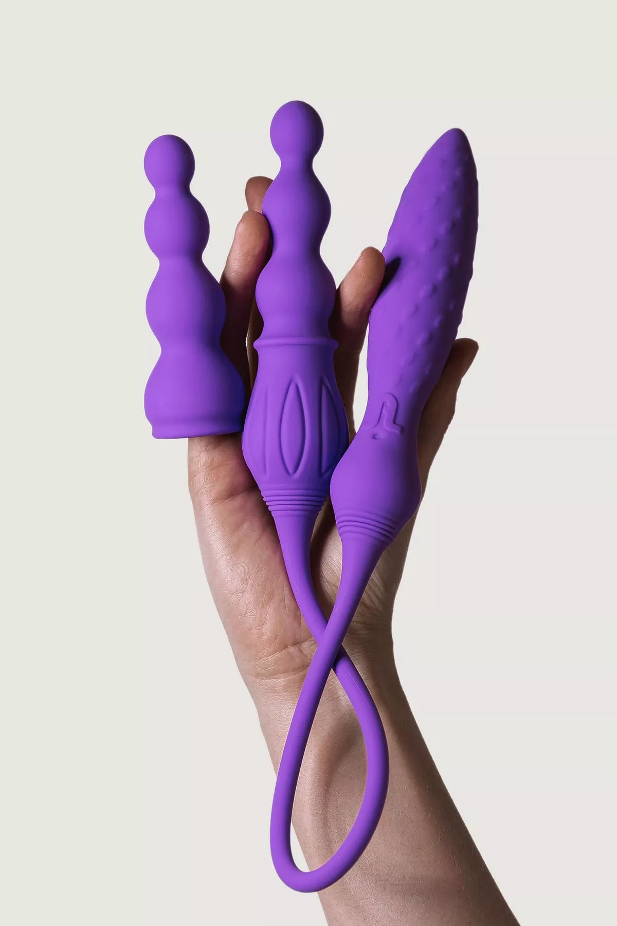 Adrien Lastic 2x Double Vibrators With Remote Control – Purple