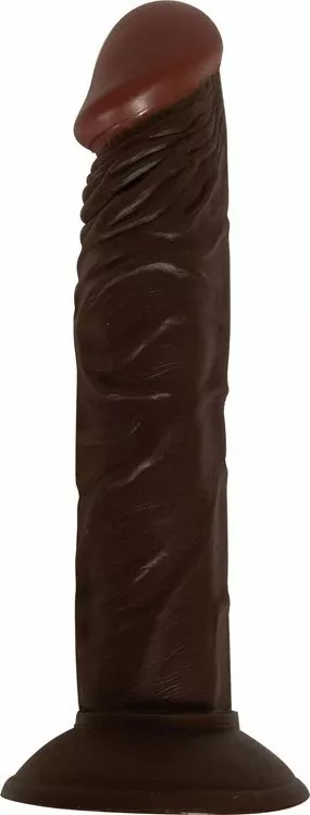 afro-american-whopper-vibrating-8in-brown Afro American Whopper Vibrating 8In Brown