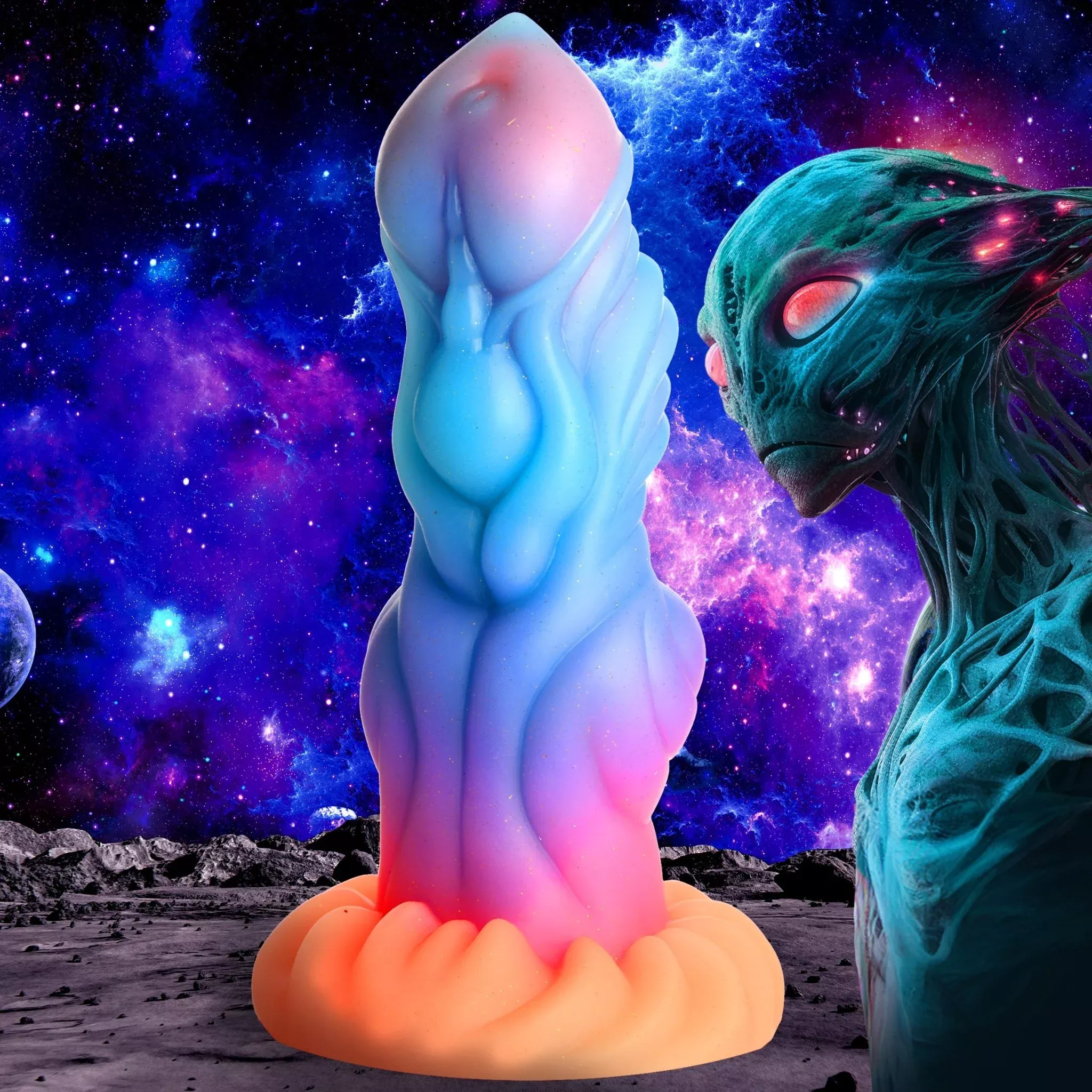 alien-invader-glow-in-dark-silicone-dildo Alien Invader Glow-in-the-dark Silicone Dildo