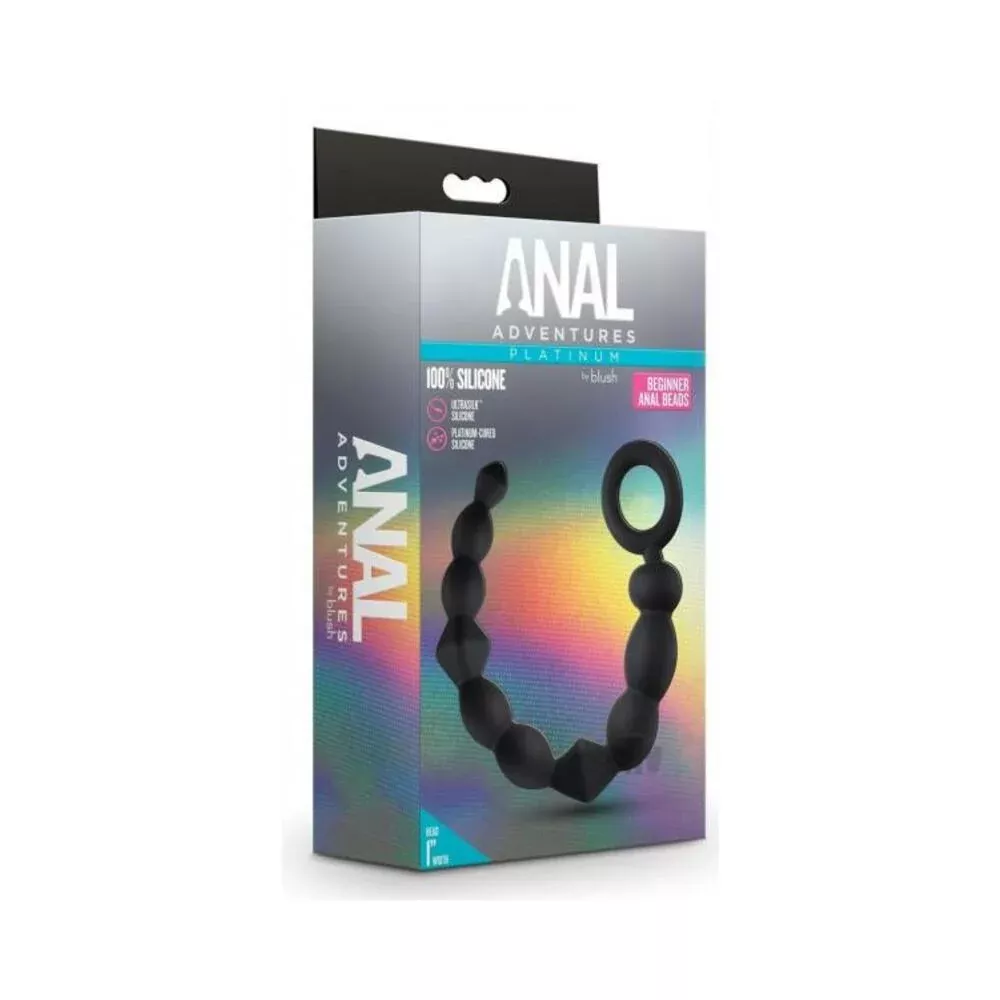 anal-adventures-platinum-silicone-beginner-anal-beads-black Anal Adventures Platinum Silicone Beginner Anal Beads Black