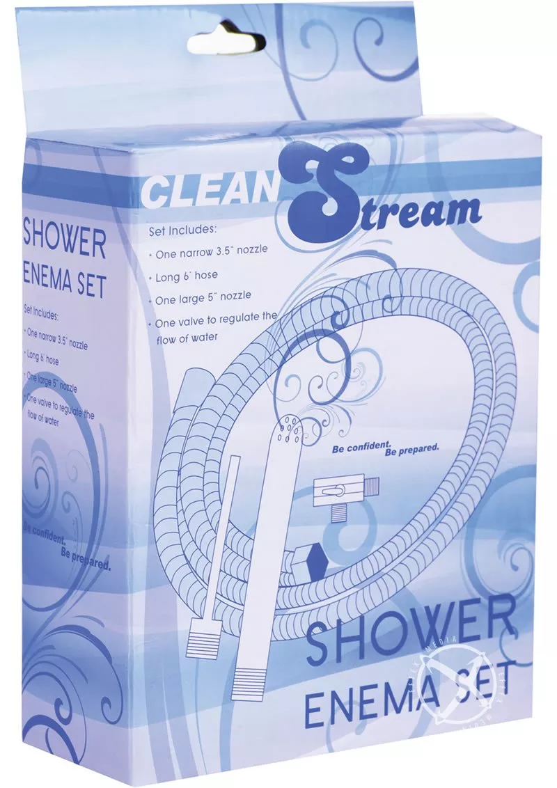 Anal Preparation Deluxe Shower Enema Set Metal Clean Stream