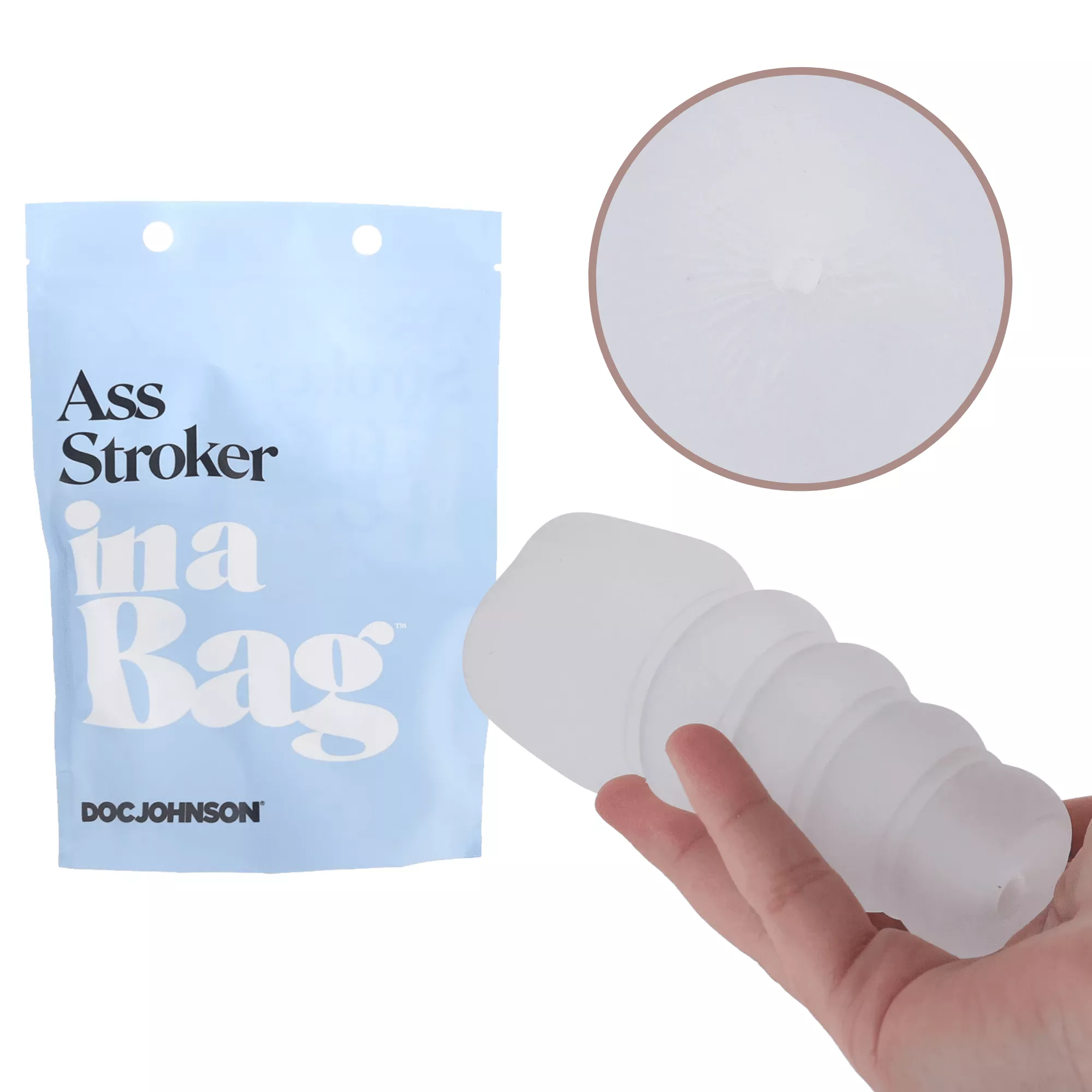 Ass Stroker In A Bag Open-back ULTRASKYN Realistic Anal Masturbator