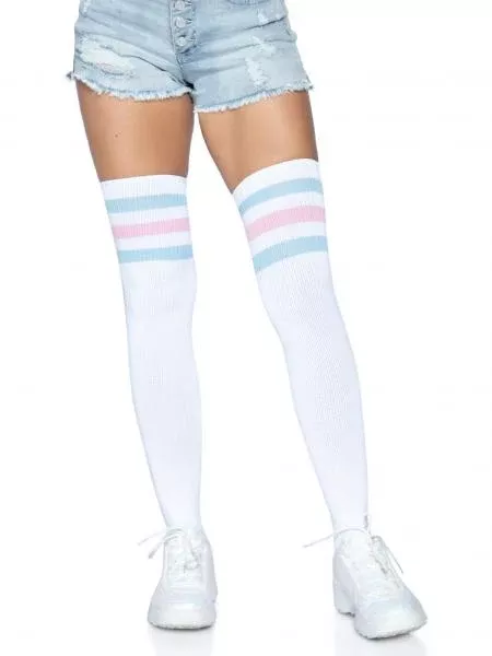 Athlete Thigh High - Pink/Blue - One Size