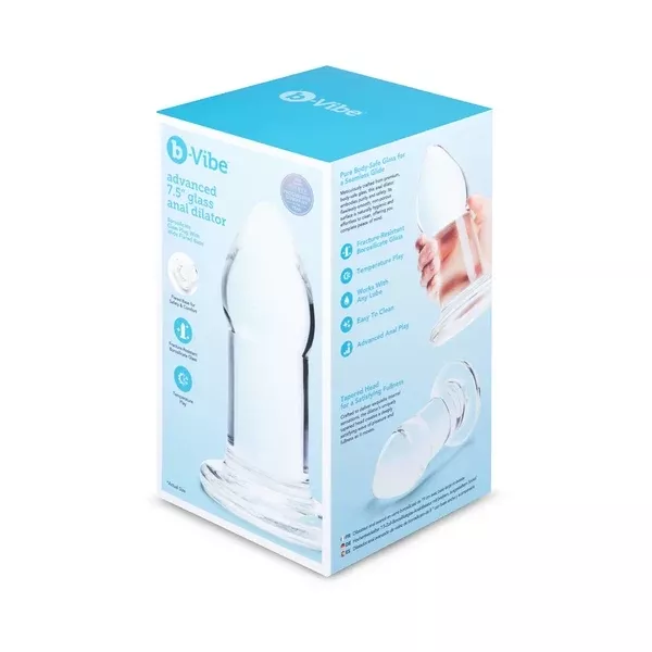 b-vibe-advanced-7-5-in-glass-anal-dilator B-Vibe Advanced 7.5 in. Glass Anal Dilator