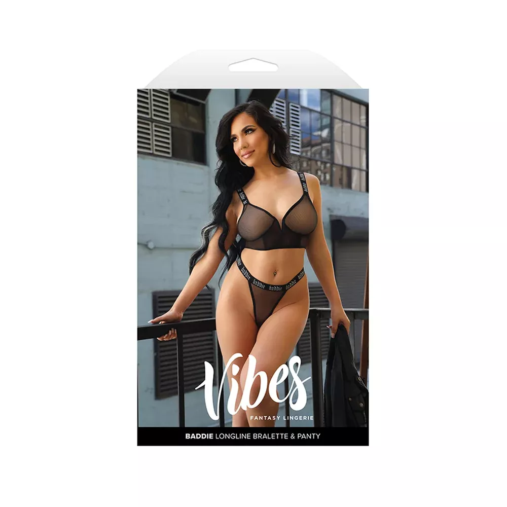 baddie-longline-mesh-bralette-panty-set-black-l-xl Baddie Longline Mesh Bralette & Panty Set Black L XL