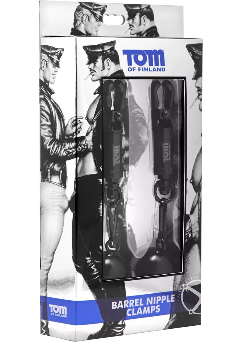 barrel-weighted-nipple-clamps-with-4-ounce-weights-tom-finland Barrel Weighted Nipple Clamps With 4 Ounce Weights Tom Of Finland
