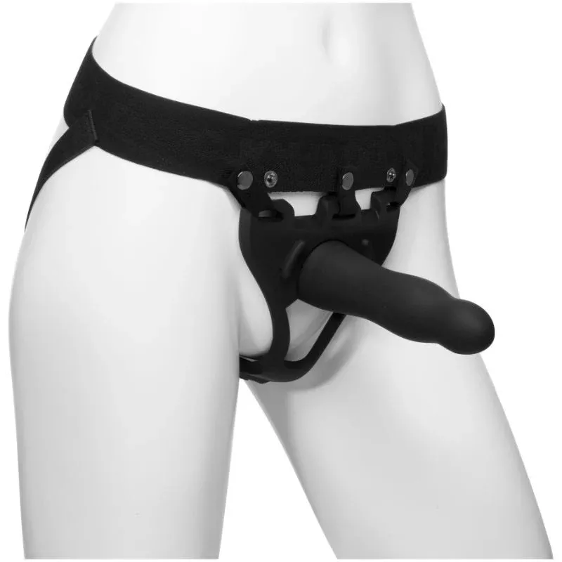 be-daring-7in-bulbed-dong-2-pc-hollow-silicone-strap-on-set Be Daring 7in Bulbed Dong 2 Pc Hollow Silicone Strap-On Set