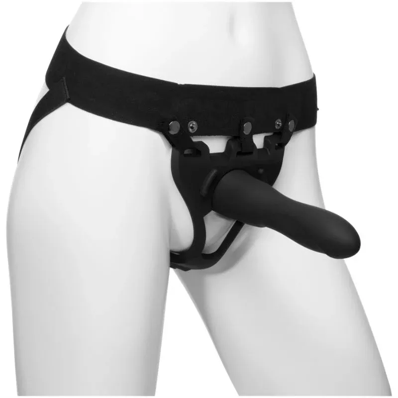 be-strong-7-5in-slim-dong-2-pc-hollow-silicone-strap-on-set Be Strong 7.5in Slim Dong 2 Pc Hollow Silicone Strap-On Set