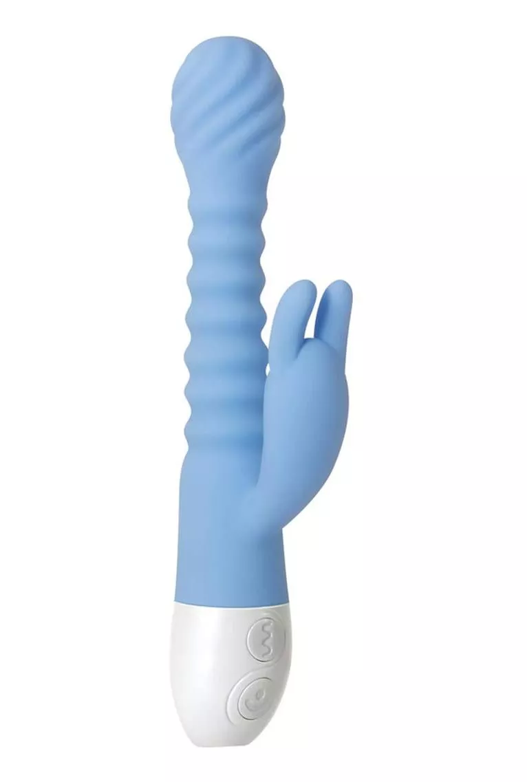 bendy-bunny-dual-motor-silicone-usb-rechargeable-rabbit-vibrator-waterproof-blue Bendy Bunny Dual Motor Silicone USB Rechargeable Rabbit Vibrator Waterproof Blue